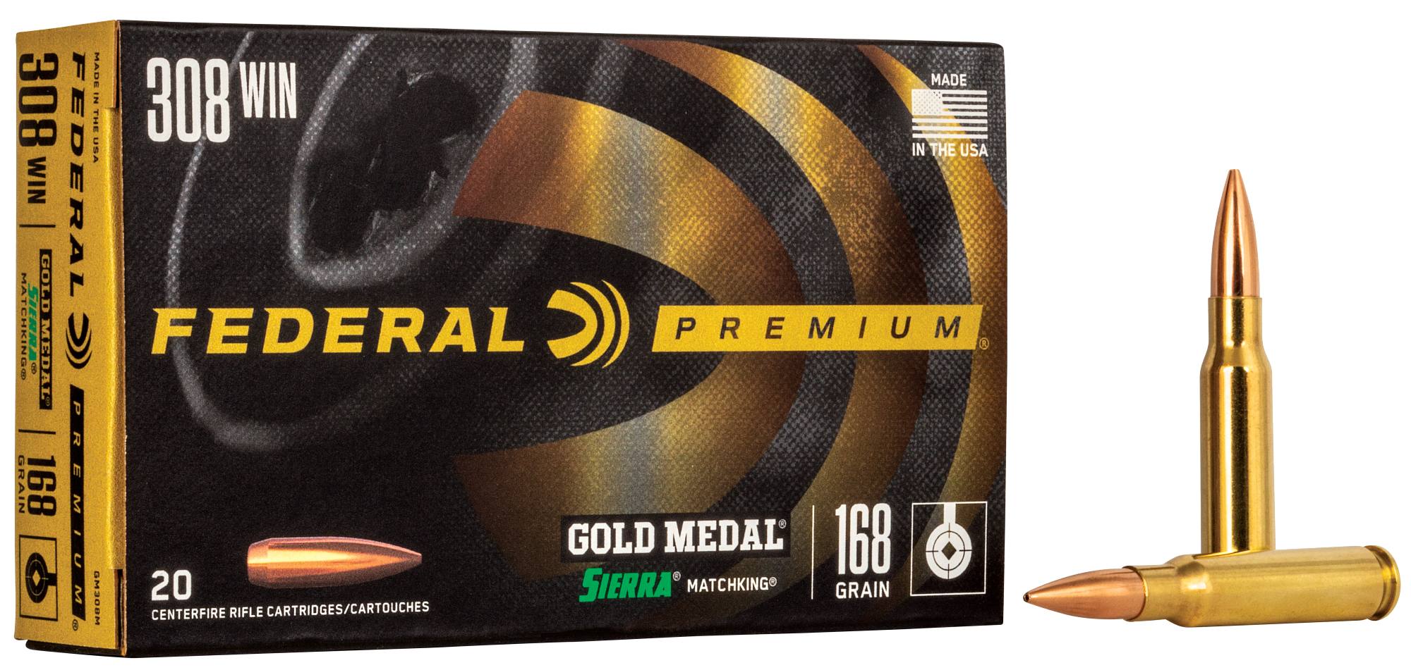 Federal Gold Medal .308 Win 160gr 20rd