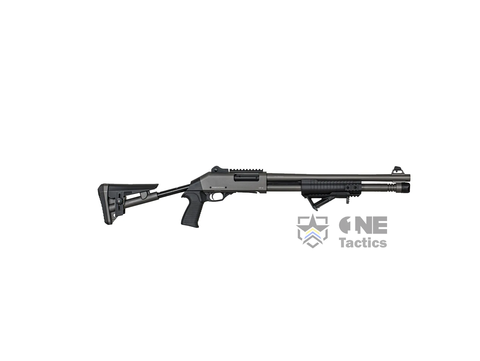 Federation Firearms SP-4 Pump M4 Clone 12ga 18.7" Stealth Grey Canada - Image 1