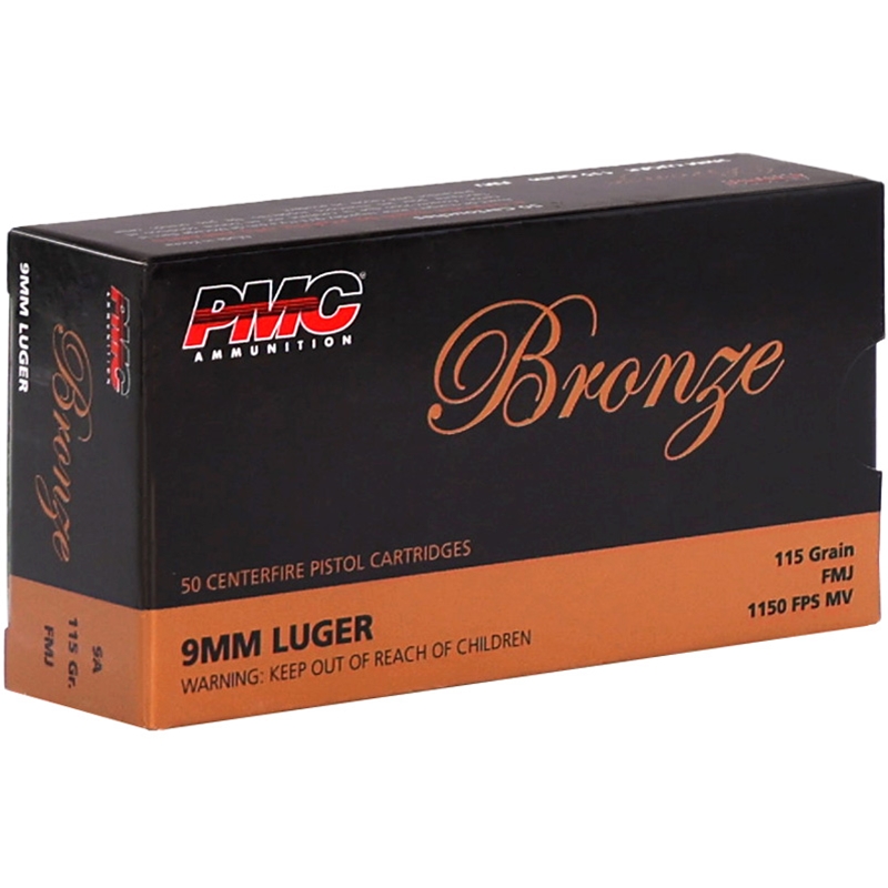 PMC Bronze 9mm Luger 115gr FMJ 1000rd Case