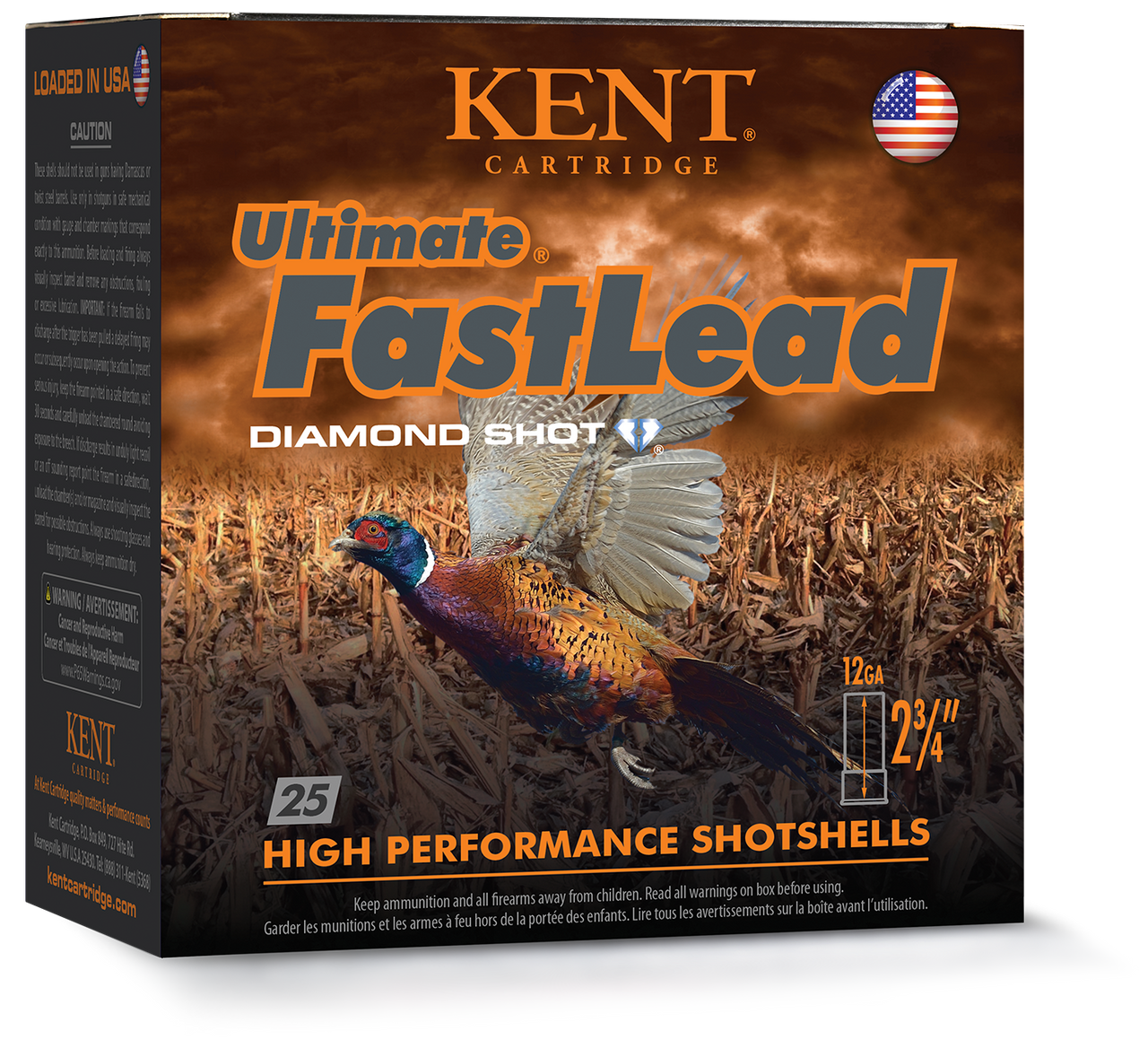 Kent Cartridge Ultimate FastLead 12ga 2-3/4" #4 1-1/2oz