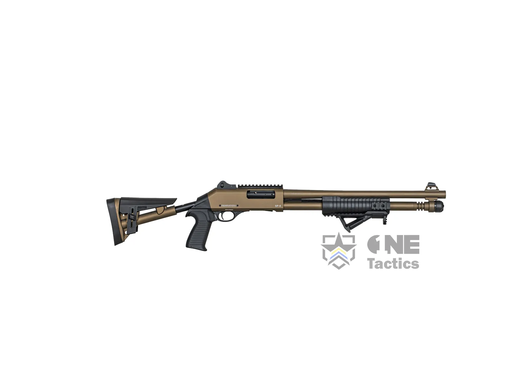 Federation Firearms SP-4 Pump M4 Clone 12ga 18.7" Bronze Canada - Image 1