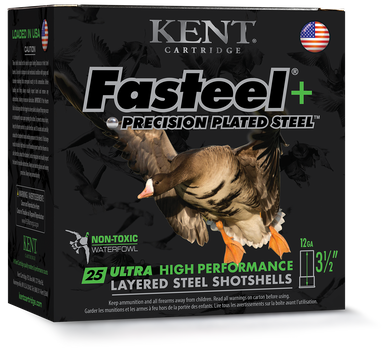 Kent Cartridge Fasteel+ 12ga 3.5" #2x4 1-1/2oz