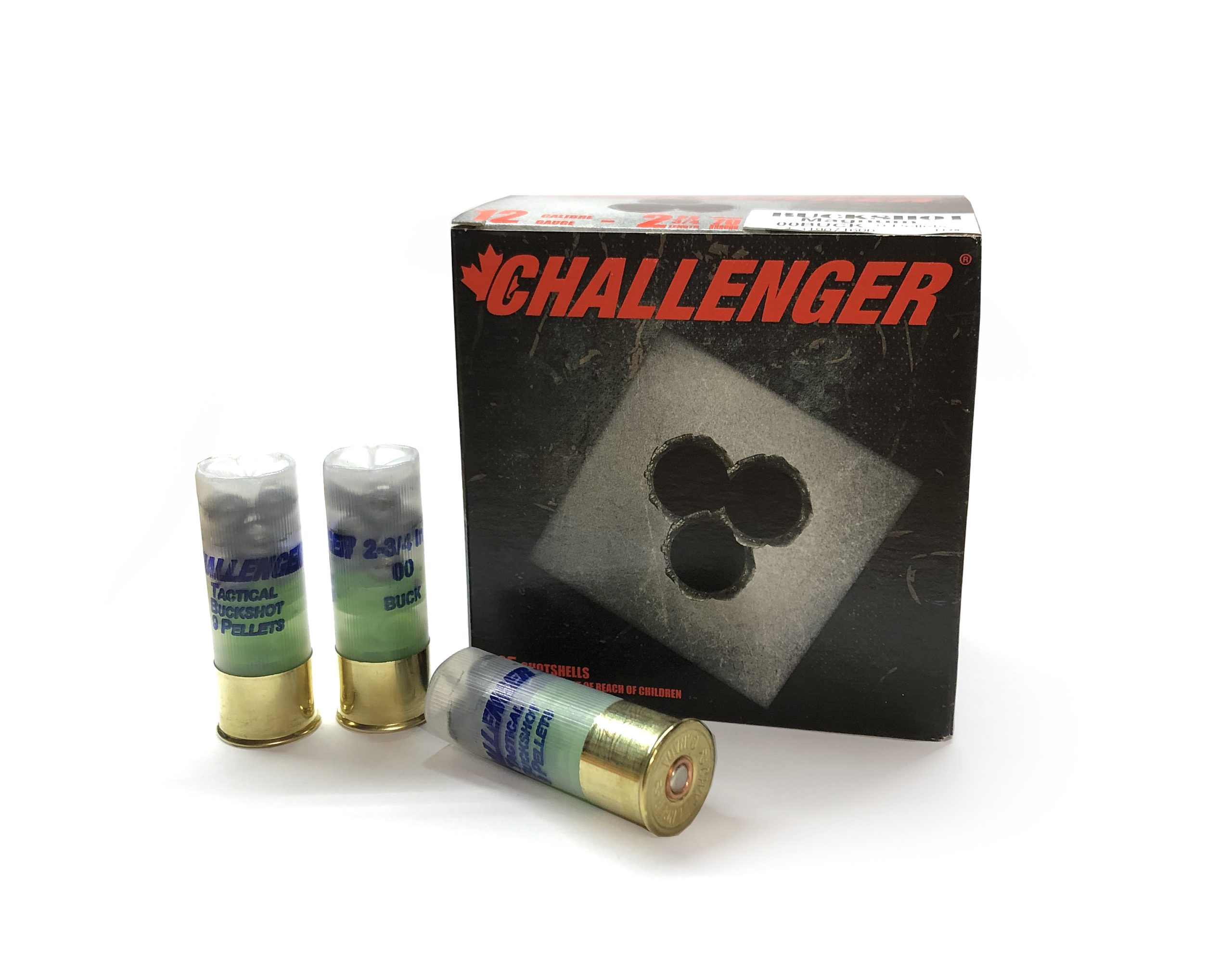 Challenger Magnum Buckshot 12GA 2-3/4" 00 Buck 9-Pellet 25rd