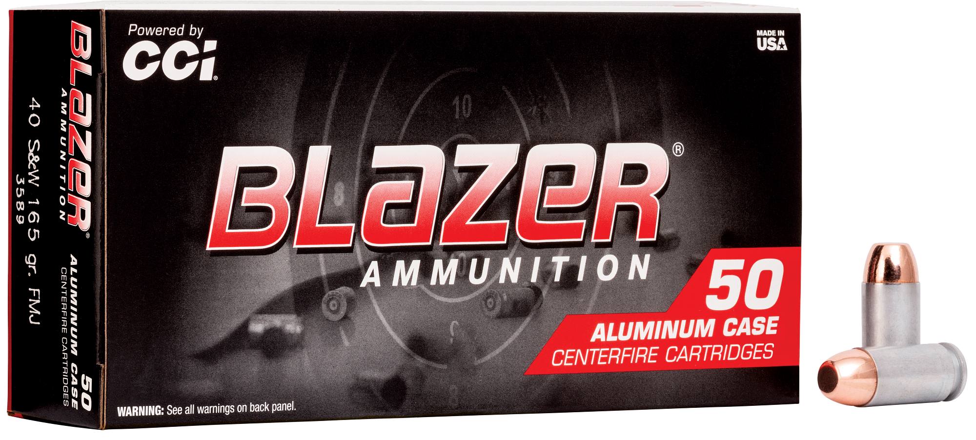 CCI Blazer Aluminum .40 S&W 165gr 50rd